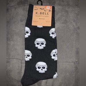 Death Skull K. Bell men’s crew socks
